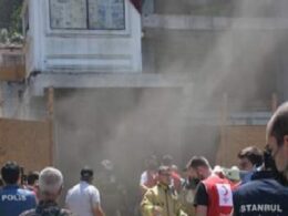 Beyoğlu'nda bir inşaatta yangın çıktı: 1'i ağır 6 işçi yaralı 7