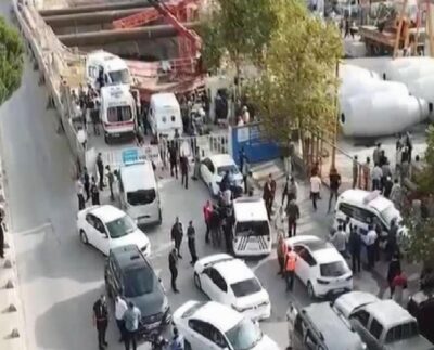 İstanbul'da iş cinayeti: Metro inşaatında devrilen kule vincinin altında kalan iki işçi hayatını kaybetti