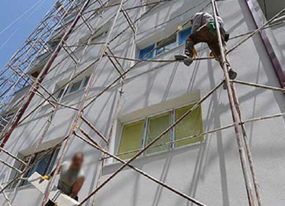 Kahramanmaraş'ta iş cinayeti: 8'inci kattaki iskeleden düşen inşaat işçisi öldü