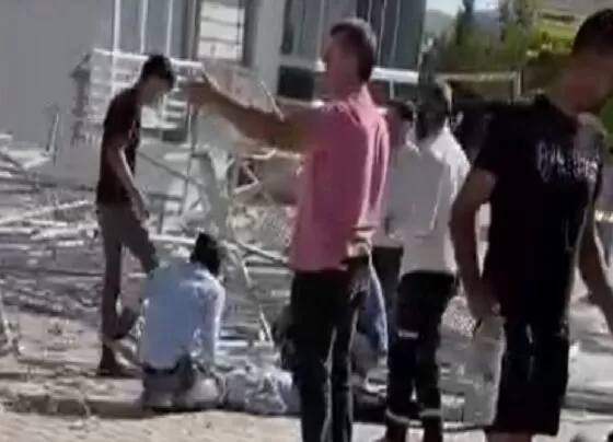 Malatya'da iş cinayeti: Çöken iskelede 1 işçi öldü, 2 kişi yaralandı
