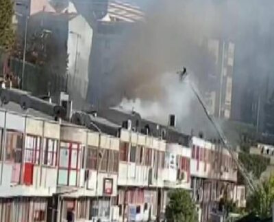 Bağcılar'da Matbaacılar Sitesi'nde yangın: 1 işçi hayatını kaybetti