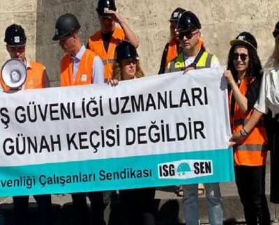 İş güvenliği uzmanları Ankara'da eylem yaptı: İş kazalarının sebebi daha çok kazanmak isteyen hırslı işverenlerdir