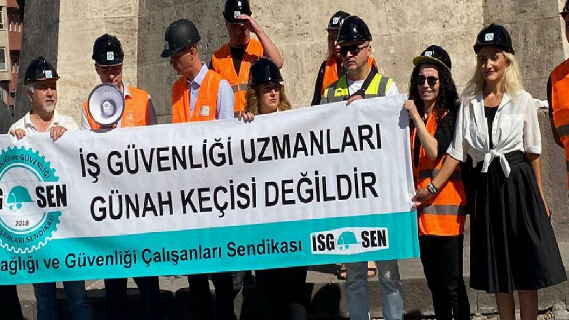 İş güvenliği uzmanları Ankara’da eylem yaptı: İş kazalarının sebebi daha çok kazanmak isteyen hırslı işverenlerdir