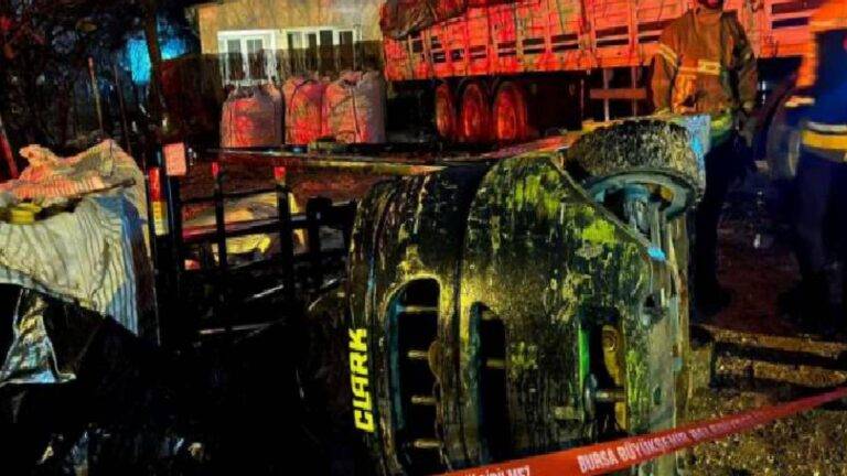 Bursa'da forkliftin altında kalan işçi hayatını kaybetti