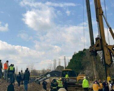 Tekirdağ'da hızlı tren hattı çalışmasında yaşanan göçükte 2 işçi hayatını kaybetti!