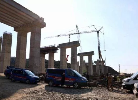 Aydın'da otoyol inşaatında 35 metreden düşen işçi yaşamını kaybetti