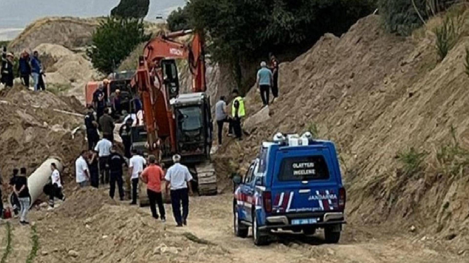 Denizli'de toprak kayması: 1 işçi hayatını kaybetti, 1 işçi ağır yaralı