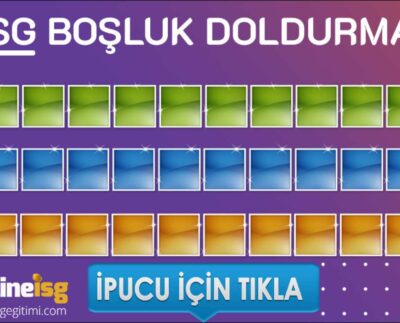 Çalışanlar için Boşluk Doldurma