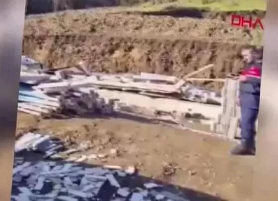 Trabzon'da inşaatta istinat duvarı çöktü, 50 yaşındaki hayatını kaybetti