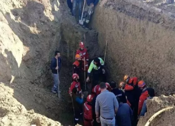 Polatlı'da yaşanan göçükte iki işçi hayatını kaybetti