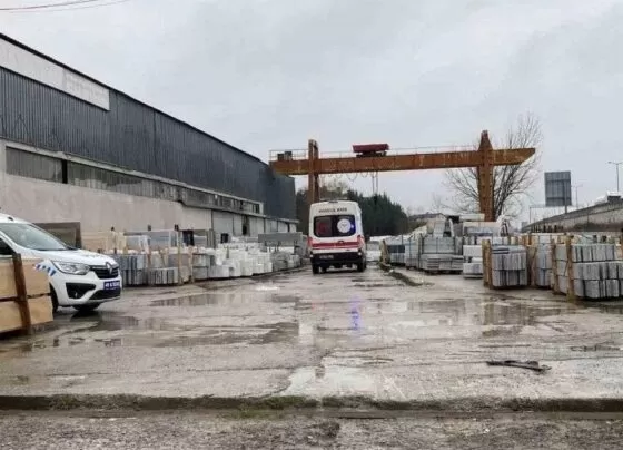 Sakarya'da fabrikada üzerine vinç düşen işçi 22 yaşındaki işçi hayatını kaybetti