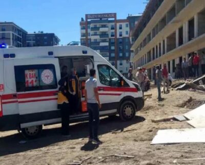 Erzurum'da inşaatta düşen 34 yaşındaki işçi hayatını kaybetti