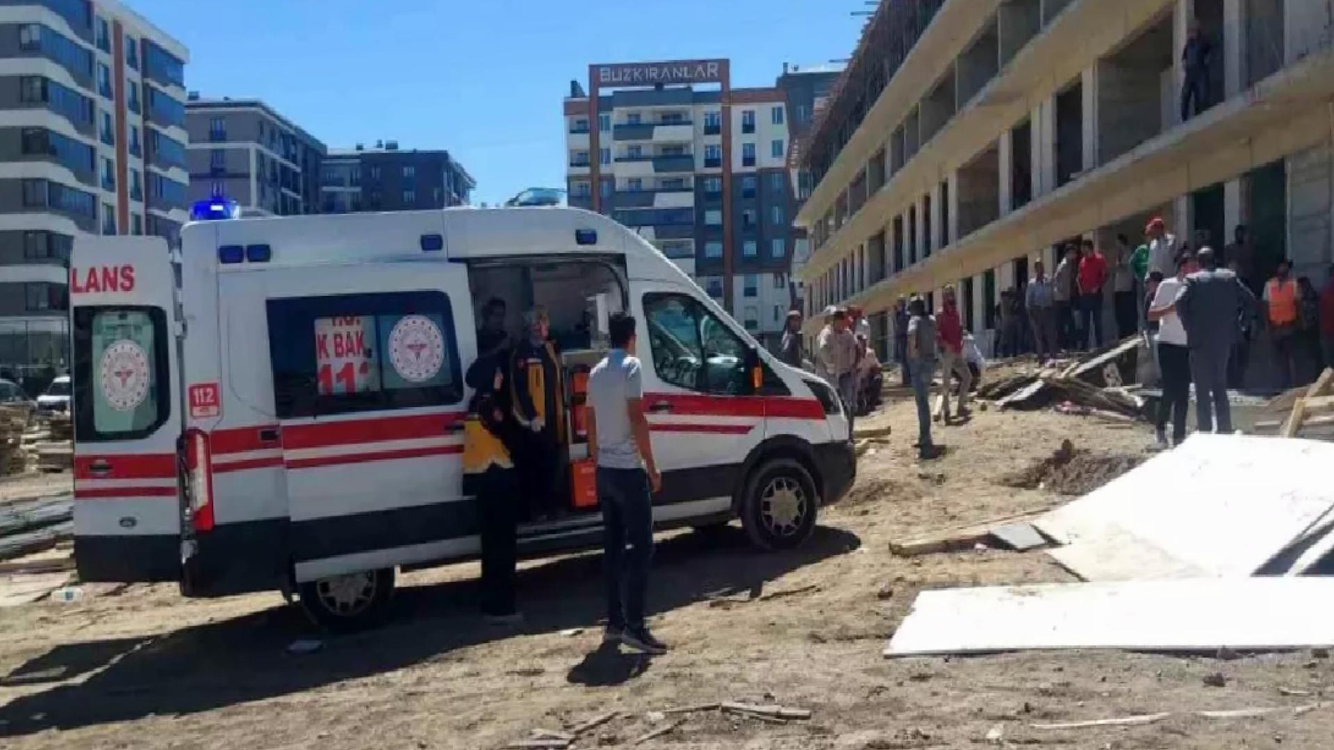 Erzurum’da inşaatta düşen 34 yaşındaki işçi hayatını kaybetti