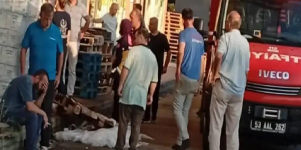 Rize'de yük asansörü ile duvar arasına sıkışan işçi hayatını kaybetti