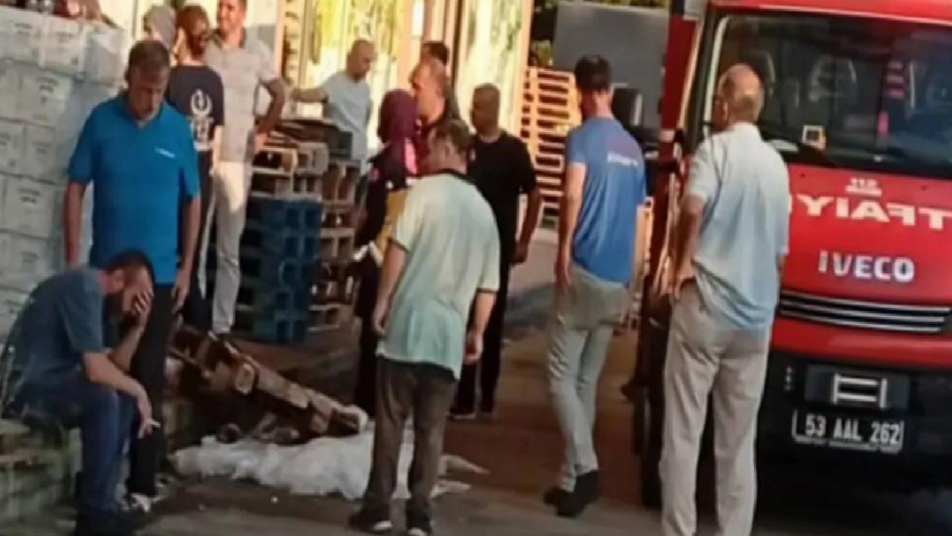 Rize’de yük asansörü ile duvar arasına sıkışan işçi hayatını kaybetti