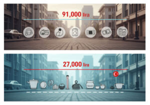 Türkiye'de 91 bin lira almıyorsanız YOKSULSUNUZ!