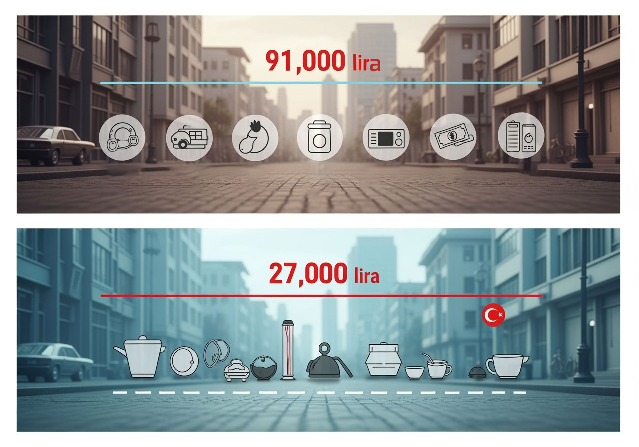 Türkiye’de 91 bin lira almıyorsanız YOKSULSUNUZ!