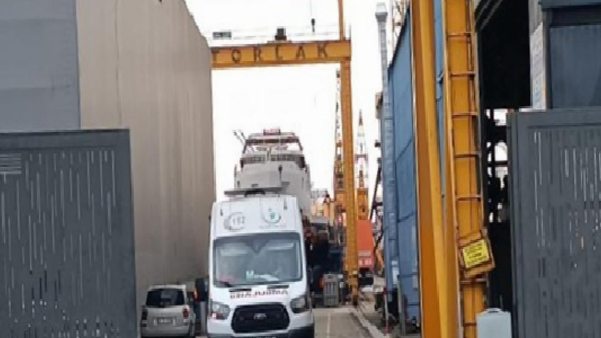 Tuzla tersanesinde karbondioksit tüpü patladı: 1 işçi hayatını kaybetti