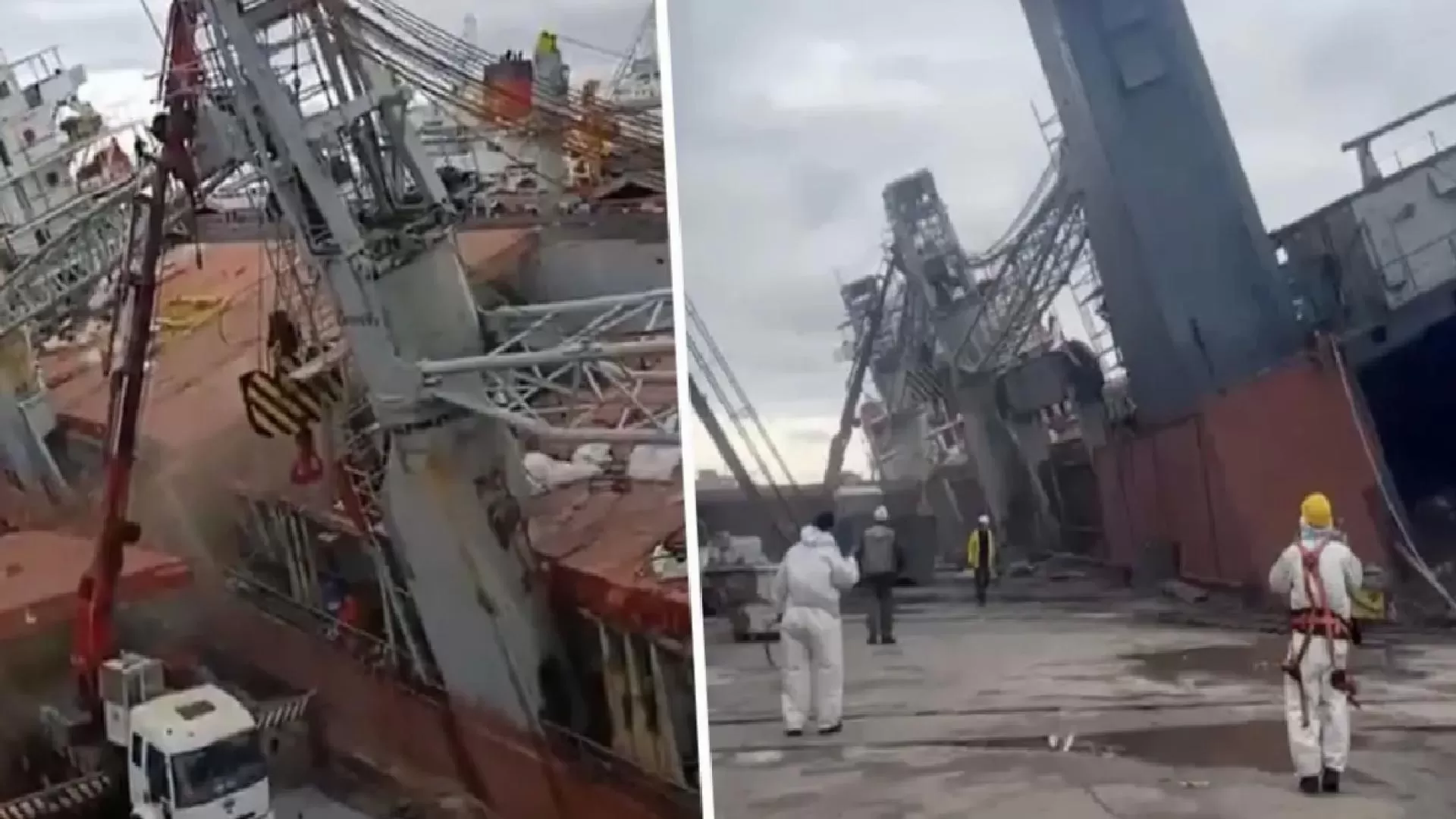 Tuzla tersanelerinde gemi yan yattı: 1 işçi yaşamını kaybetti
