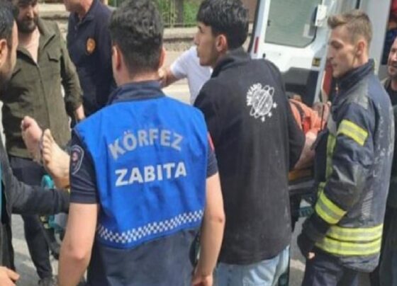 Kocaeli'de inşaatta akıma kapılan işçi yaralandı 6