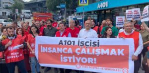 A101 işçileri hakkını istiyor: Emeğe su bile yok