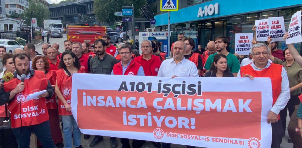 A101 işçileri hakkını istiyor: Emeğe su bile yok 1 A101 işçileri hakkını istiyor: Emeğe su bile yok 1