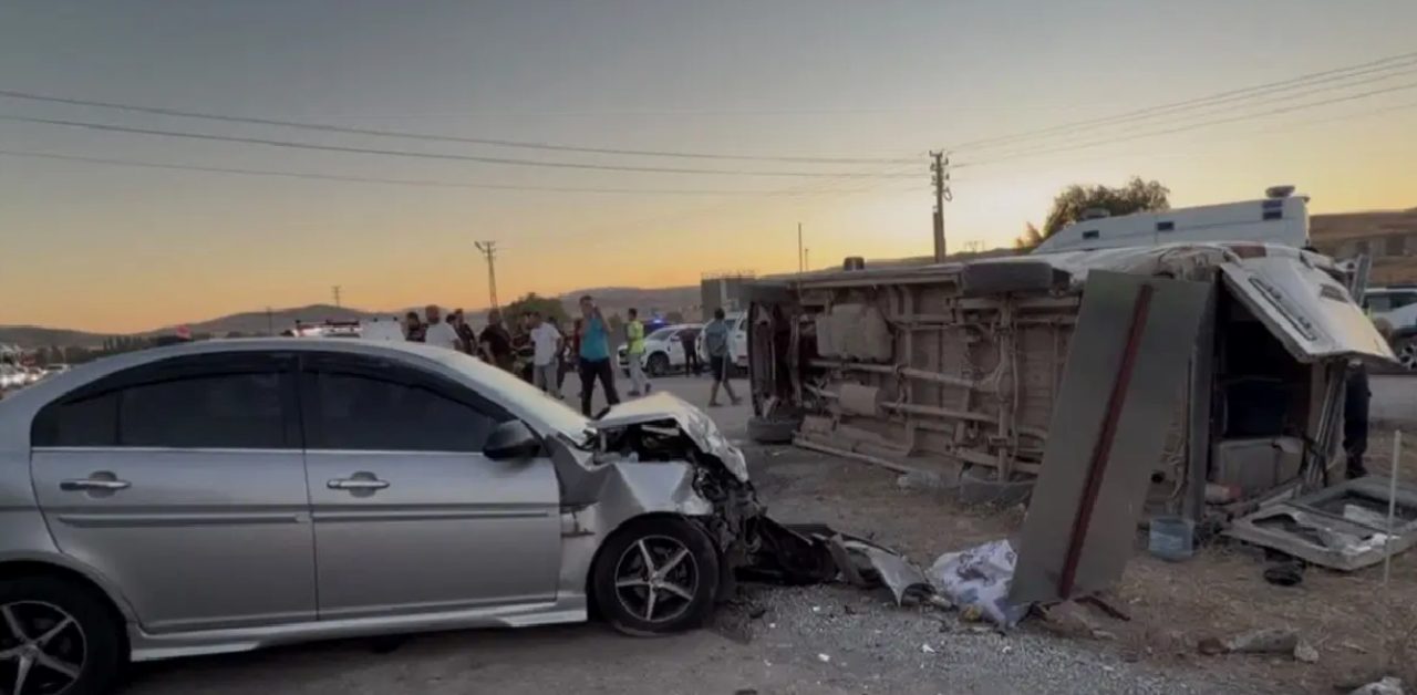 Kırıkkale’de trafik kazasında 5 işçi yaralandı